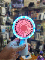 Portable Mini Hand Fan with Stand – USB Rechargeable Personal Cooling Fan