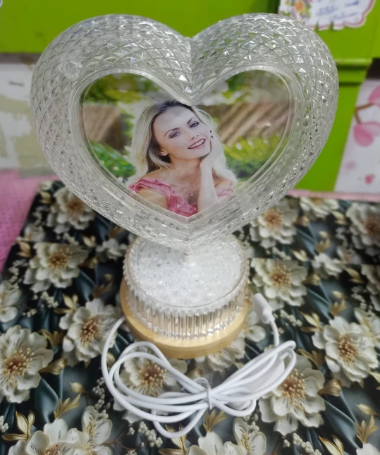 Rotating Photo Frame with Light – Elegant Memory Display