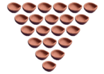 AMGHUB Clay Diya Holder – Decorative Pack of 51