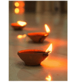 AMGHUB Handmade Clay Diyas – Pack of 51 Terracotta Deepaks