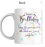 AMGHUB Happy Birthday Printed Ceramic Coffee Mug – 350 ml
