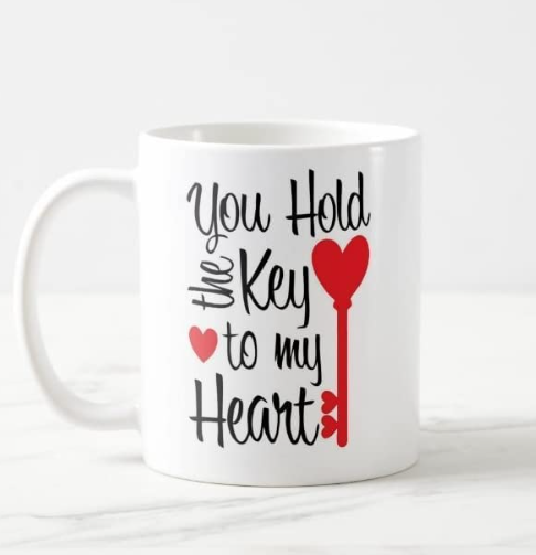 AMGHUB Ceramic Printed Tea/Coffee Mug – Love Quotes (Design-5, 330 ml)