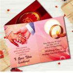 AMGHUB Karwa Chauth Gift Hamper – Mug & Greeting Card (325 ml)