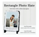 AMGHUB Personalized Rock Slate Photo Frame – Customised Gift for Anniversary, Birthday & Wedding