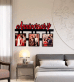 AMGHUB Customized Wooden Collage Photo Frame – Personalised Gift for Family, Friends & Couples (8x12 Inch)