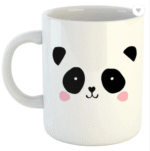 AMGHUB Cute Baby Panda Printed White Funny Ceramic Coffee Mug – 325ml