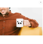 AMGHUB Cute Baby Panda Printed White Funny Ceramic Coffee Mug – 325ml