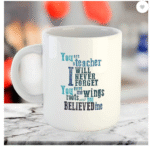 AMGHUB Great Teacher or Mentor Quote Printed Ceramic Coffee Mug – 325ml