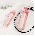 AMGHUB 3000 ml Plastic Motivational Water Bottle – Pink (Pack of 3)