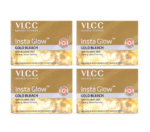 VLCC Insta Glow Gold Bleach – Pack of 4 (30g x 4)