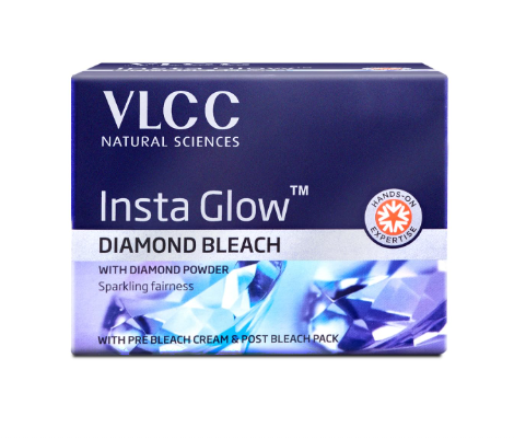 VLCC Insta Glow Diamond Bleach – Pack of 2 (30g x 2)