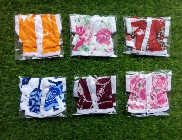 AMGHUB Laddu Gopal Cotton Summer Night Suit (Combo 6, Size 1)