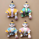 AMGHUB Laddu Gopal Cotton Summer Night Suit (Combo 6, Size 1)