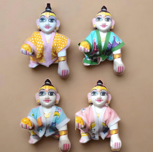 AMGHUB Laddu Gopal Cotton Summer Night Suit (Combo 6, Size 1)