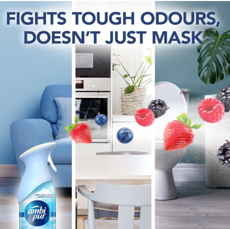 Ambi Pur Air Freshener – Sweet Berries (275 ml Spray)