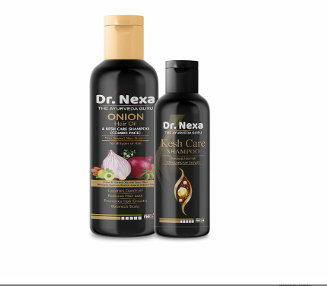 Dr. Nexa Onion Hair Oil + Shampoo Combo (200ml + 100ml)