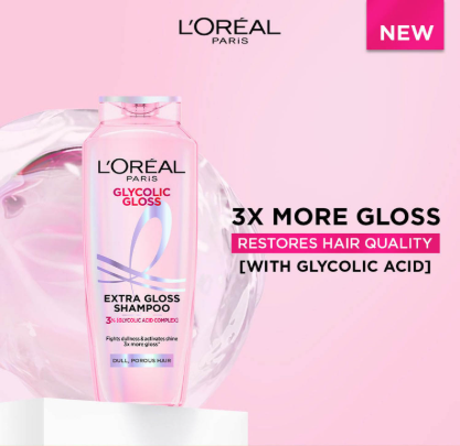 L’Oréal Paris Glycolic Gloss Shine Boosting Shampoo – 340 ml